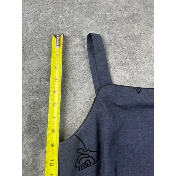 City Triangles Navy Blue Floral Print Square‎ Neck Mini Dress Size S - Picture 10 of 14